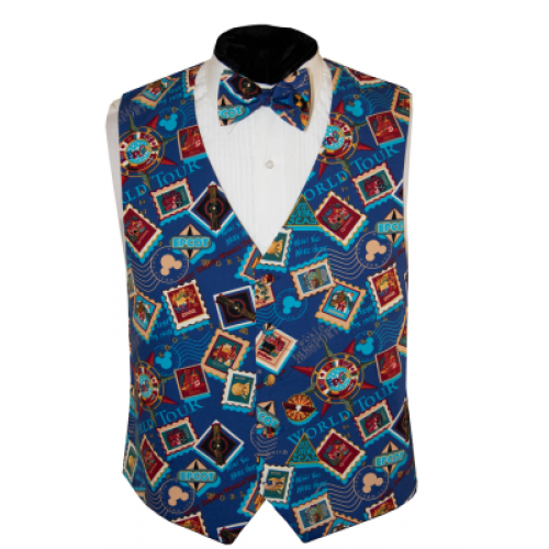 Mickey Mouse's World Tour Tuxedo Vest and Bow Tie Set